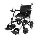 Front View Of The ComfyGo X-Lite Electric Wheelchair Left Side