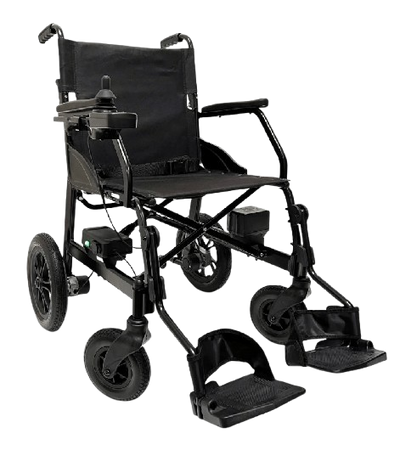 Front View Of The ComfyGo X-Lite Electric Wheelchair Right Side