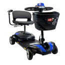 Front View Of The ComfyGo Z4 Mobility Scooter Shown In Blue Color 