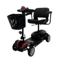 Front View Of The ComfyGo Z4 Mobility Scooter Shown In Red Color 