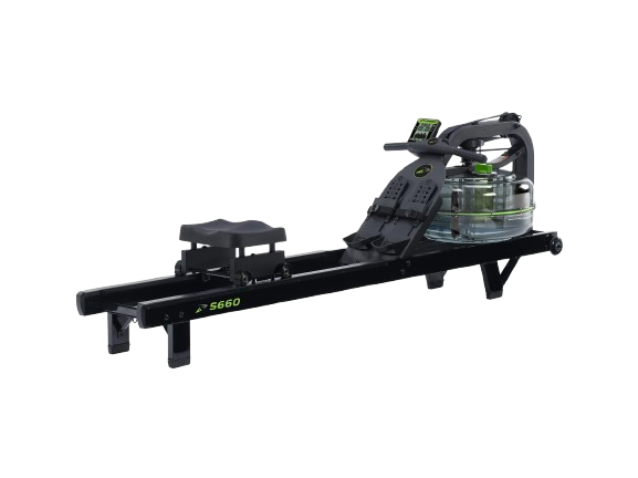 Front View Of The Dynamic Fluid Fitness S660 Rower