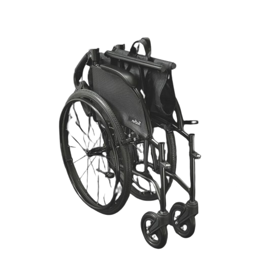 Front View Of The Feather Wheelchair In The Folded Position
