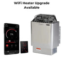 Front View Of The Harvia Heater And Optional WiFi Upgrade For The Golden Designs Toledo 6-Person Full Spectrum EMF Hybrid Indoor Sauna | GDI-8360-01