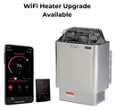 Front View Of The Harvia Heater With Optional WiFi Heater Upgrade For The Golden Designs Visby 3-Person Hybrid Outdoor Sauna | GDI-8223-01