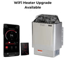 Front View Of The Harvia Heater With WiFi Optional Upgrade For The Golden Designs Vorarlberg 5-Person Outdoor Sauna | GDI-8105-01