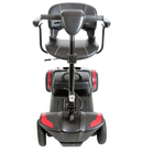 Front View Of The Journey Adventure Mobility Scooter Shown In Red Color