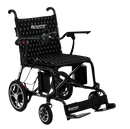 Front View Of The Journey Air Elite Carbon Fiber Electric Wheelchair Shown In Black Trim