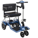 Front View Of The Journey So Lite Mobility Scooter Shown In Blue Color