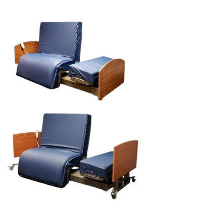 Front View Of The Med Mizer Active Care Rotating Bed Demonstrating The Different Frame Models
