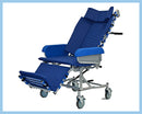 Front View Of The Med Mizer FlexTilt In Reclined Position And Elevated Leg Rest