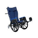Front View Of The Med Mizer Freedom Flex Chair With Mag Wheels And Optional Elevating Leg Rests