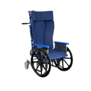 Front View Of The Med Mizer Freedom Flex Chair With Mag Wheels In The Upright Position
