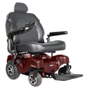 Front View Of The Merits Atlantis Heavy Duty Power Chair In Red Color
