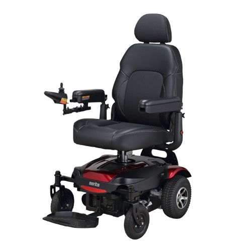 Front View Of The Merits Dualer Power Chair