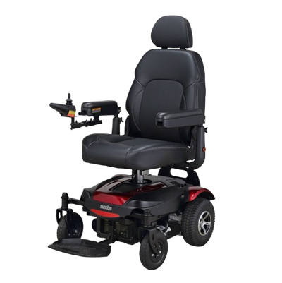 Front View Of The Merits Dualer Power Chair