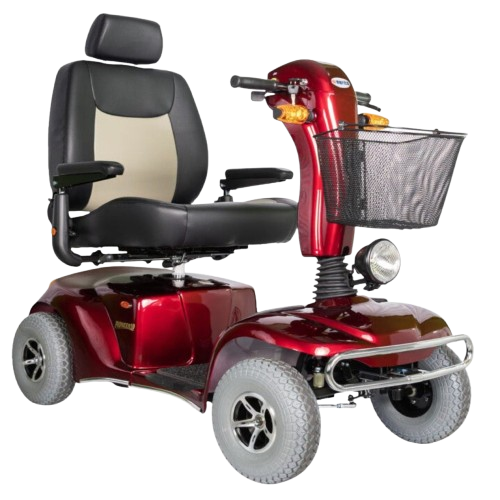 Front View Of The Merits Pioneer 10 Mobility Scooter