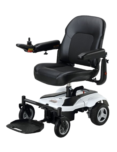 Front View Of The Merits Regal EZB Power Chair In White Color