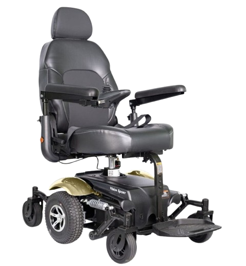 Front View Of The Merits Vision Sport Power Chair In Champagne Color