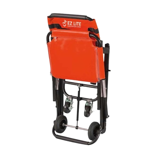 Front View Of The Mobile Stairlift EZ LITE Evacuation Stair Chair Shown In The Folded Position