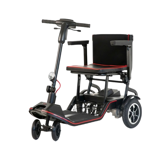 Front View Of The Feather Mobility Scooter