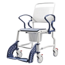 Front View Of The Rebotec Bonn Shower Commode Chair Left Side