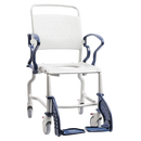 Front View Of The Rebotec Bonn Shower Commode Chair Shown Without The Seat Covering
