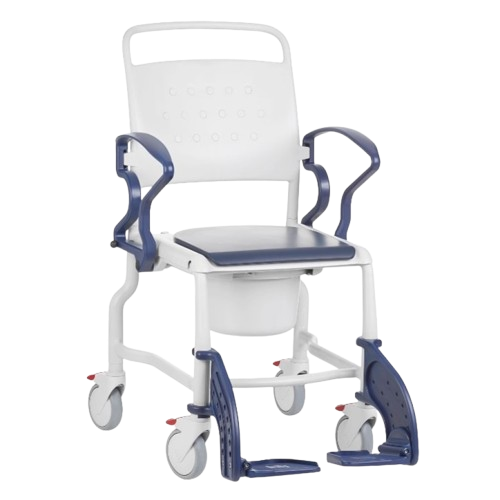 Front View Of The Rebotec Bonn Shower Commode Chair