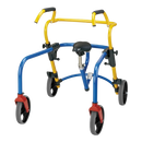 Front View Of The Rebotec Pluto Posterior Child Rollator With Seat Accessory
