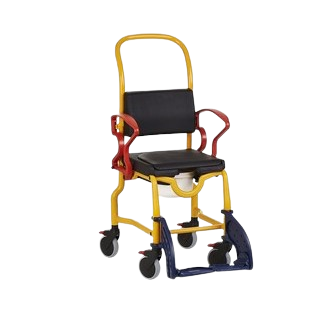 Front View Of The Rebotec Augsburg Pediatric Shower Commode Chair
