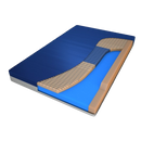 Front View Of The Transfer Master Ascent Foam Mattress Interior Material