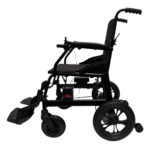 Left Side View Of The ComfyGo X-Lite Electric Wheelchair