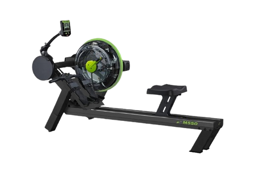 Left Side View Of The Dynamic Fluid Fitness M550 Rower