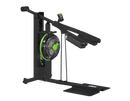 Left Side View Of The Dynamic Fluid Fitness P918 Squat Press Machine