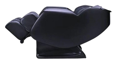 Left Side View Of The Ergotec Saturn Massage Chair | ET-210 In Black Color Shown In The Zero Gravity Reclined Position