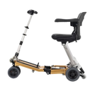 Left Side View Of The FreeRiderUSA Luggie Golden Elite Folding Mobility Scooter
