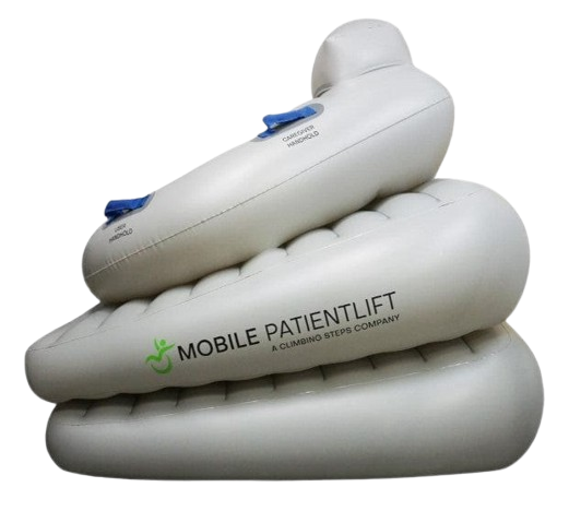 Left Side View Of The HelpUp Patient Lift Shown In The Inflated Position