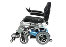 Left Side View Of The Karman XO-202 Power Standing Wheelchair In The Seated Position