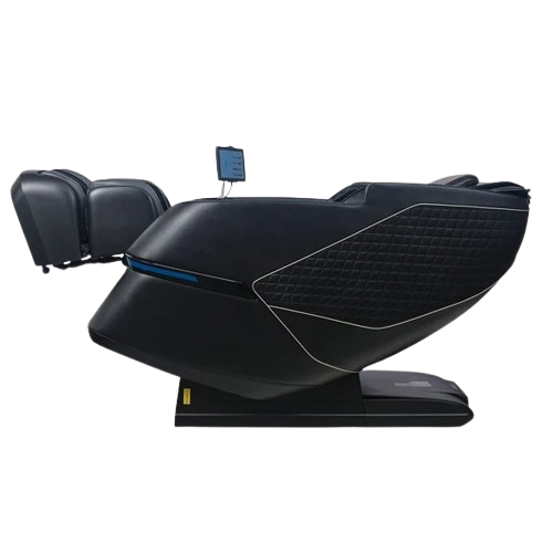 Left Side View Of The Kyota Kizuna M688 Massage Chair Shown In Black Color