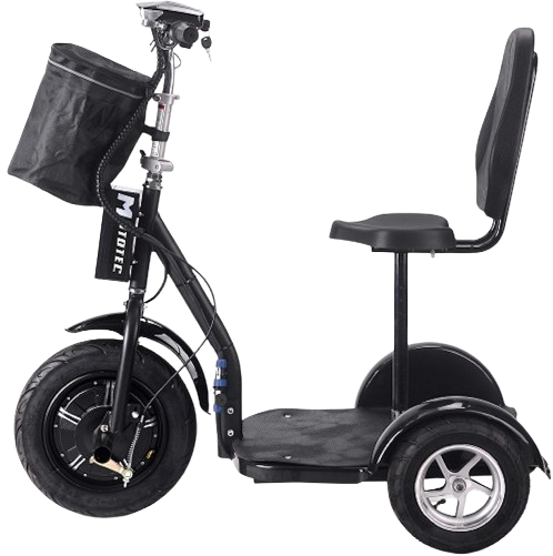 Left Side View Of The MotoTec Electric Trike 48v 1000w Lithium
