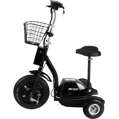 Left Side View Of The MotoTec Electric Trike 48v 500w
