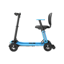 Left Side View Of The Paiseec L5 Mobility Scooter In The Upright Position And Shown In Blue Color