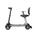 Left Side View Of The Paiseec L5 Mobility Scooter In The Upright Position And Shown In Silver Color