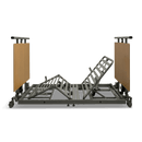 Left Side View Of The Prius Descend Ultra-Low Adjustable Floor Bed Shown In The Elevated Leg And Head Position