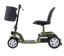 Left Side View Of The Reyhee EXO Electric Mobility Scooter Shown With Green Frame