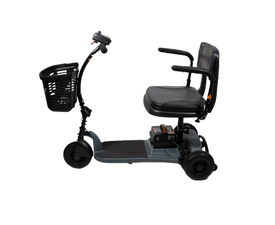 Left Side View Of The Shoprider Echo Plus: Lightweight 3-Wheel Mobility Scooter