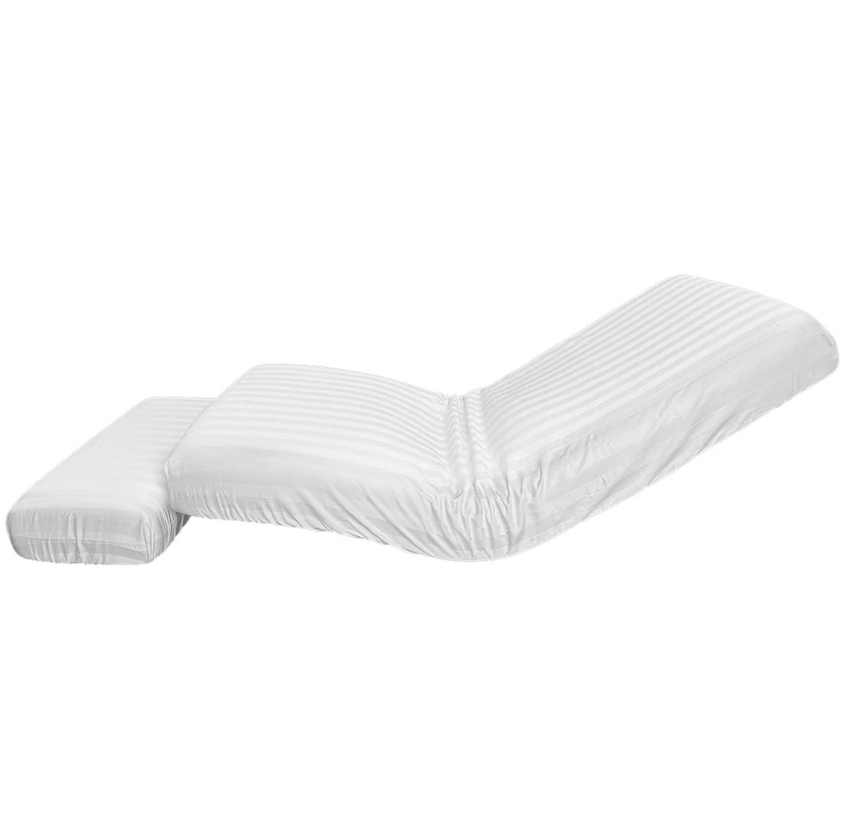 Left Side View Of The StarSleep Arlo Rotating Bed Sheet Set Shown On The StarSleep Arlo Rotating Bed