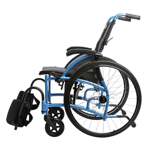 Left Side View Of The Strongback 24 Flip Back Arms Ultra-Lightweight Wheelchair