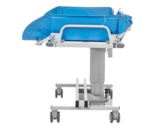 Left Side View Of The TR Equipment Battery Operated Bariatric Shower Trolley TR-3200