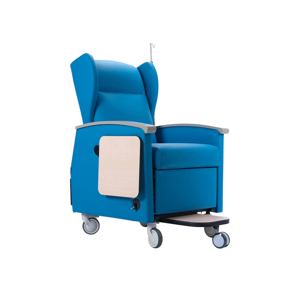 Low Right Side View Of The Nitrocare Aura 911 Chemotherapy Recliner Chair
