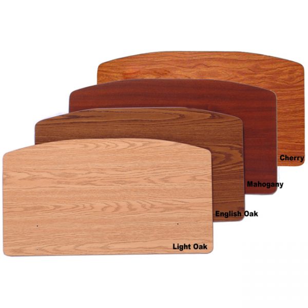 Med Mizer AllCare AC-C Ultra Low Adjustable Bed Board Finish Options Including Cherry, Mahogany, English Oak, And Light Oak.